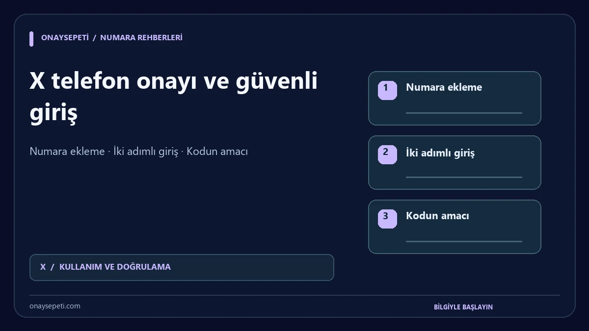 X Telefon Onayı ile SMS İki Adımlı Giriş Arasındaki Fark